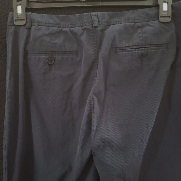 Calvin Klein Womens Corduroy Pants Blue Size 10 Cotton Blend Stretch Pockets - Picture 11 of 12